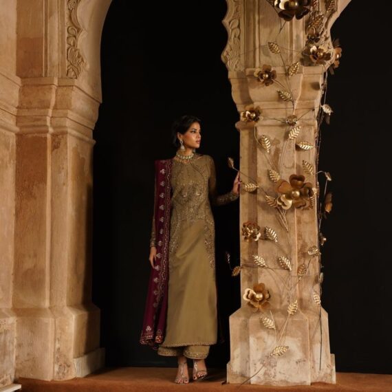 Aroosa Schiffli Luxury Festive Suit