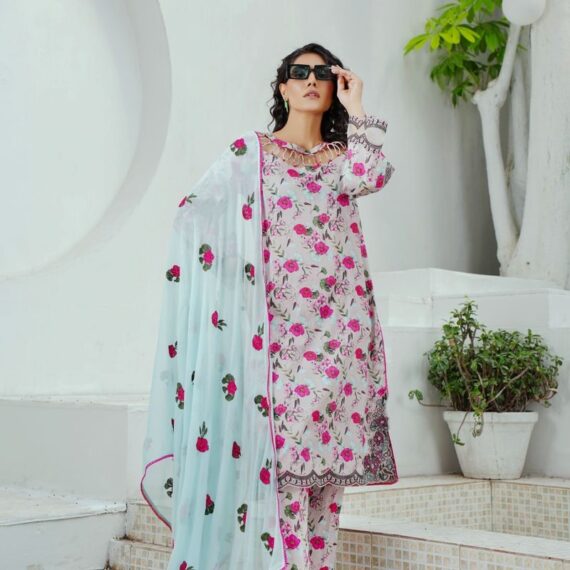 Dastaan Printed Lawn 2PC (Shirt & Trouser)