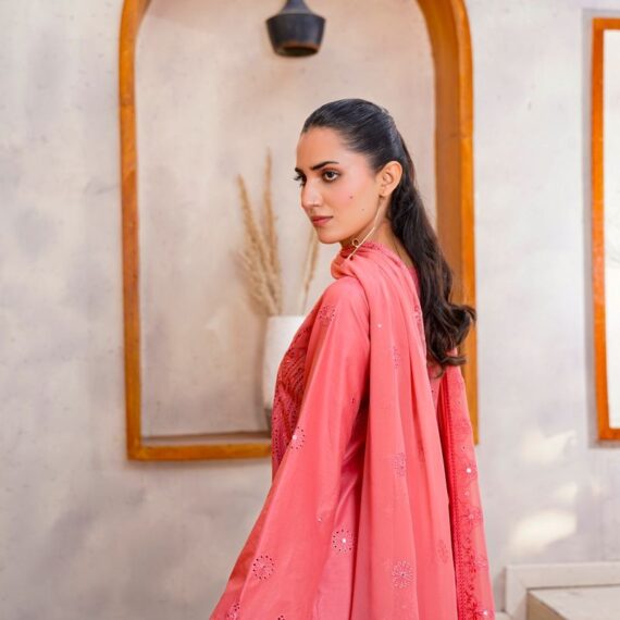 Gota Kinari Embroidered Organza Dupatta