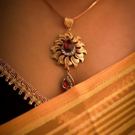 Gulab Choker with Ruby Polki Accents