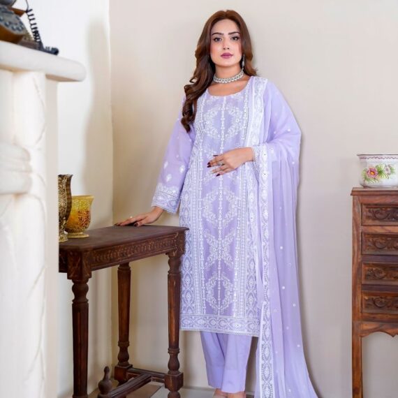 Kamdani Sequins Work Chiffon Dupatta