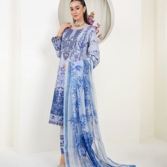 Sitara Gold Foil Festive Lawn 3PC